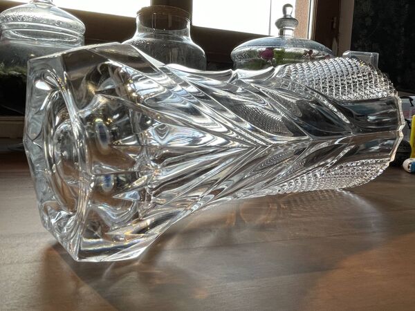 Vase en cristal d’Arques-Durand, série « Royale », France 1950