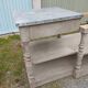 Grand meuble style drapier en bois et zinc