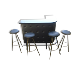 Bar and 4 stools 1950