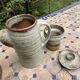 Vintage coffee and tea set in glazed stoneware from Puis potters - 15 pieces