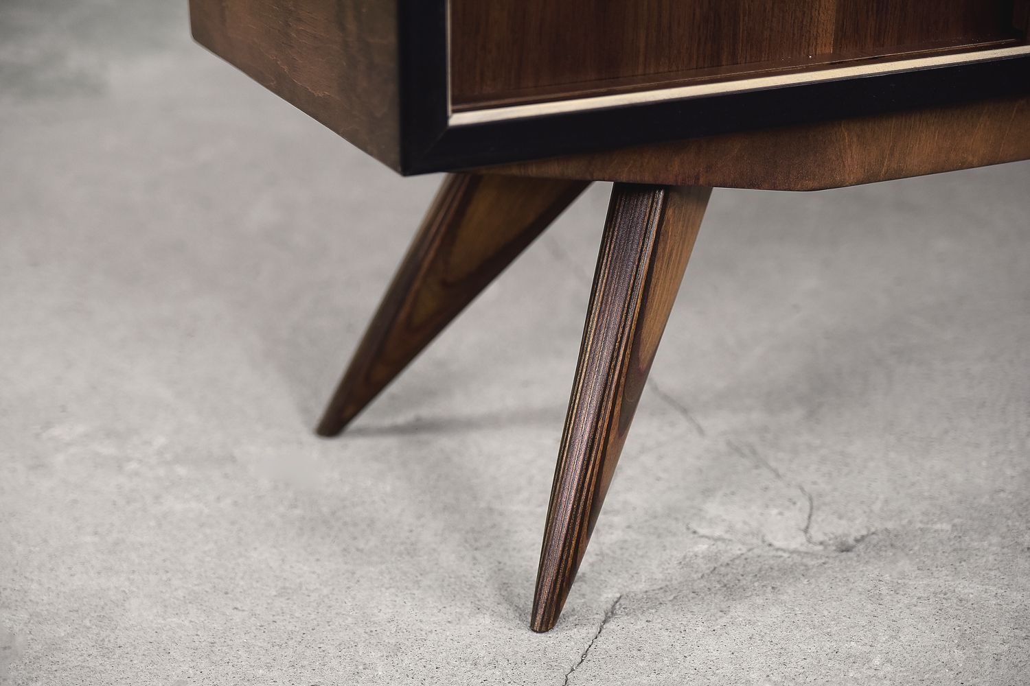 Scandinavian Mid-Century Modern Walnut Vintage Cabinet, 1960s