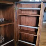 Walnut bar cabinet