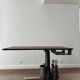 Vintage industrial desk W.M. Cissell, USA, wood and metal top