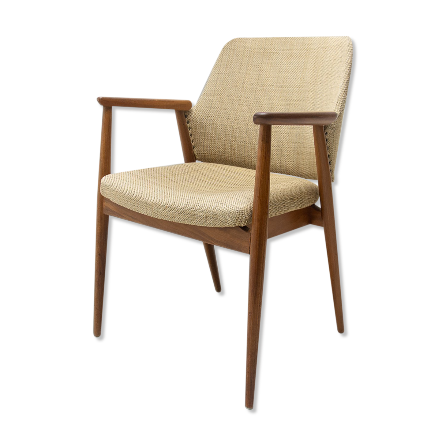 Midcentury scandinavian teak office chair, 1970´s