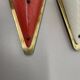 Set of two hole pattern theatre wall light sconces, france, 1950