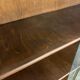 Vintage wooden display shelf/bookcase, shallow.