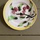 Set of three plates in slip Moulin des loups and hamage. Orchies