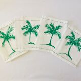 Hand-painted napkins palm tree 🌴