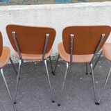 4 skaï chairs