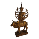 Statue en bronze doré Shiva sur Nandi, Inde, Milieu XXème.