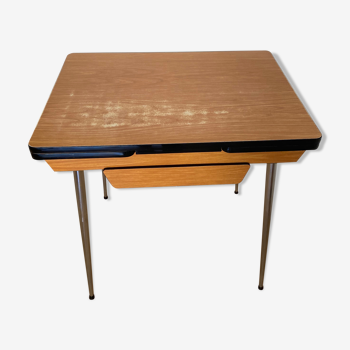 Formica table with extension cords