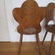 3 chaises trefle bistrot Baumann