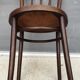 Pair chairs bistrot Thonet pyrograved design 1900 Art Nouveau