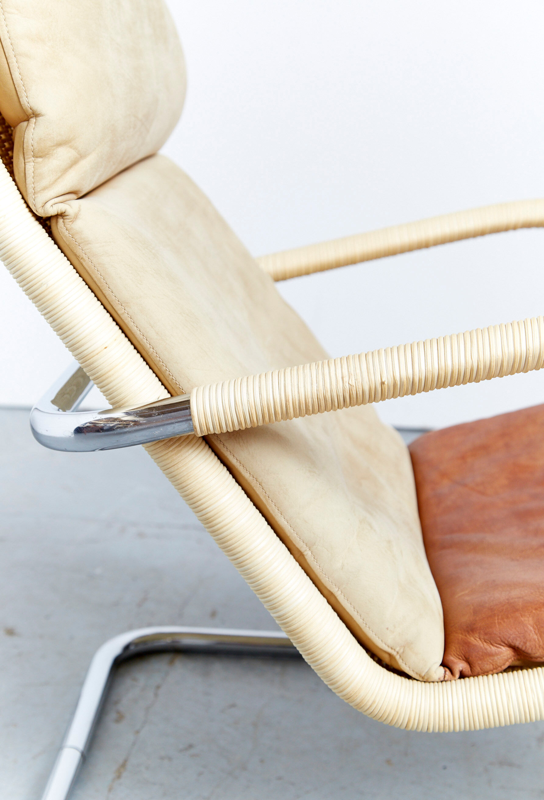 Anton Lorenz Bauhaus Cantilever D35 + Ottoman E35 for Tecta