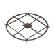 Early 20th century wrought iron decorative oval grille