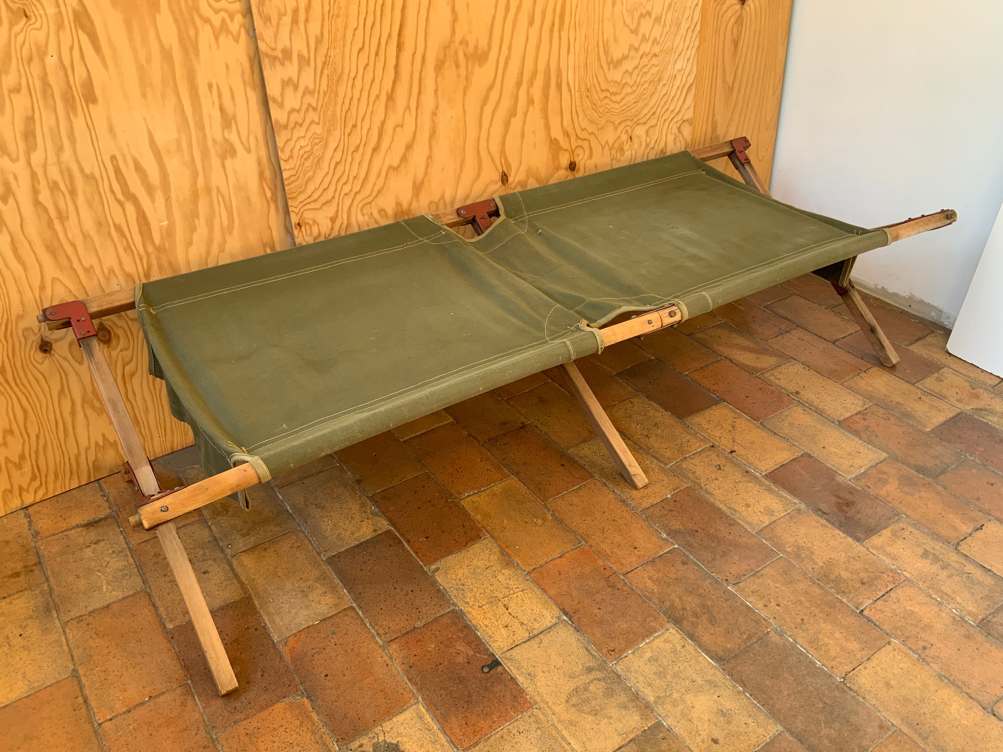 Military camp bed