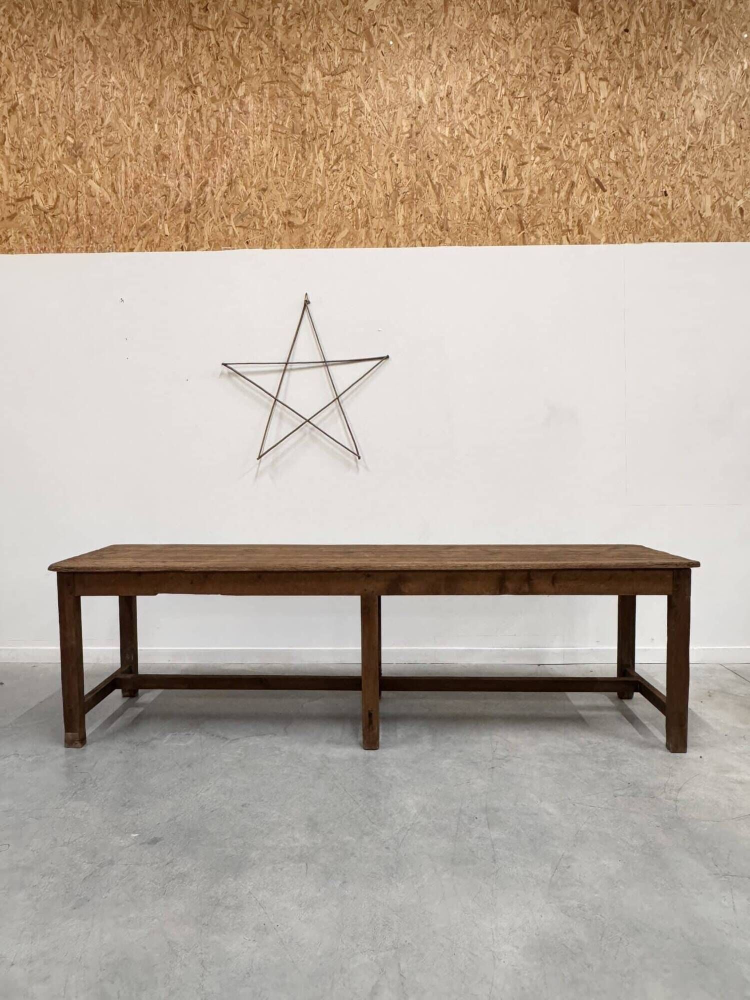 Old wooden monastery table