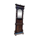 Coat rack - Napoleon III wardrobe in walnut and brass
