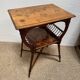 Table d’appoint / Lecture Style Esthétique Victorien, marqueterie 1880