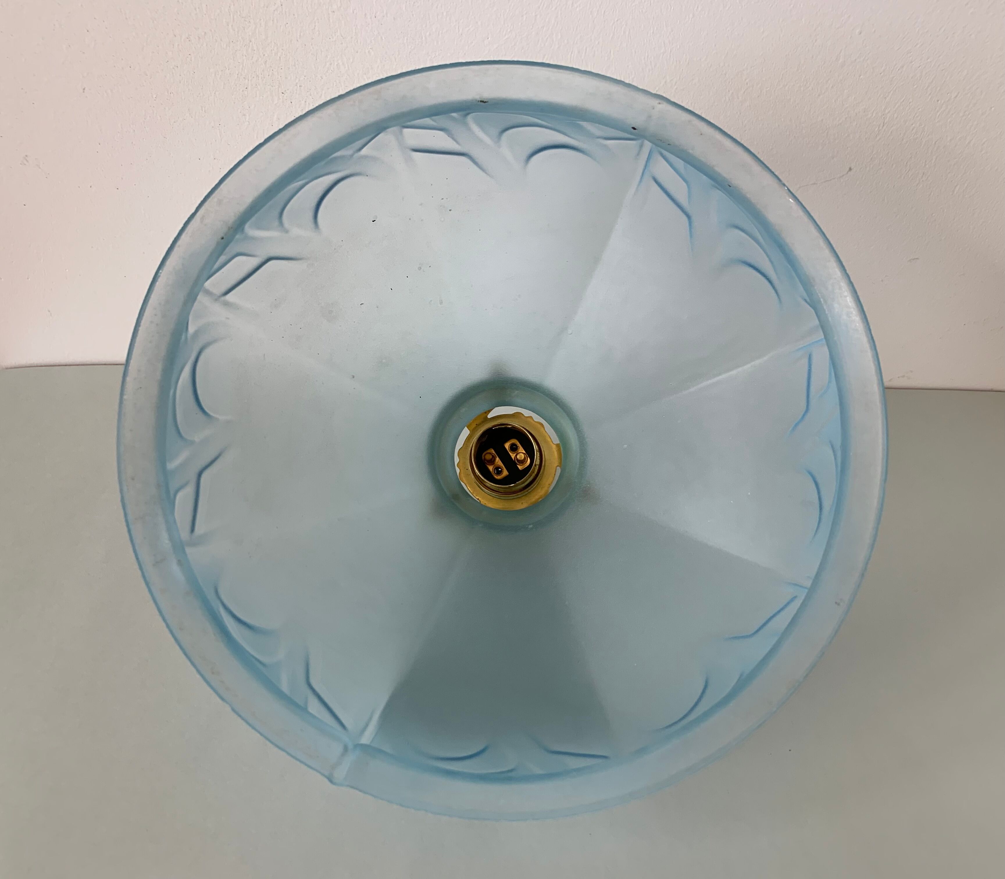 Blue lampshade Art Deco