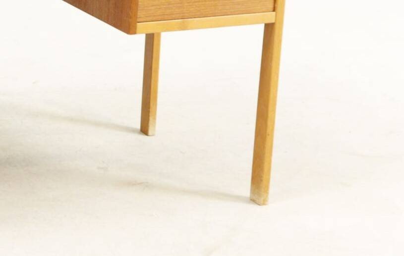 Vintage Scandinavian teak desk, 7 drawers, Danish design from the 60s