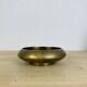 Vintage round gold-plated brass pocket tray