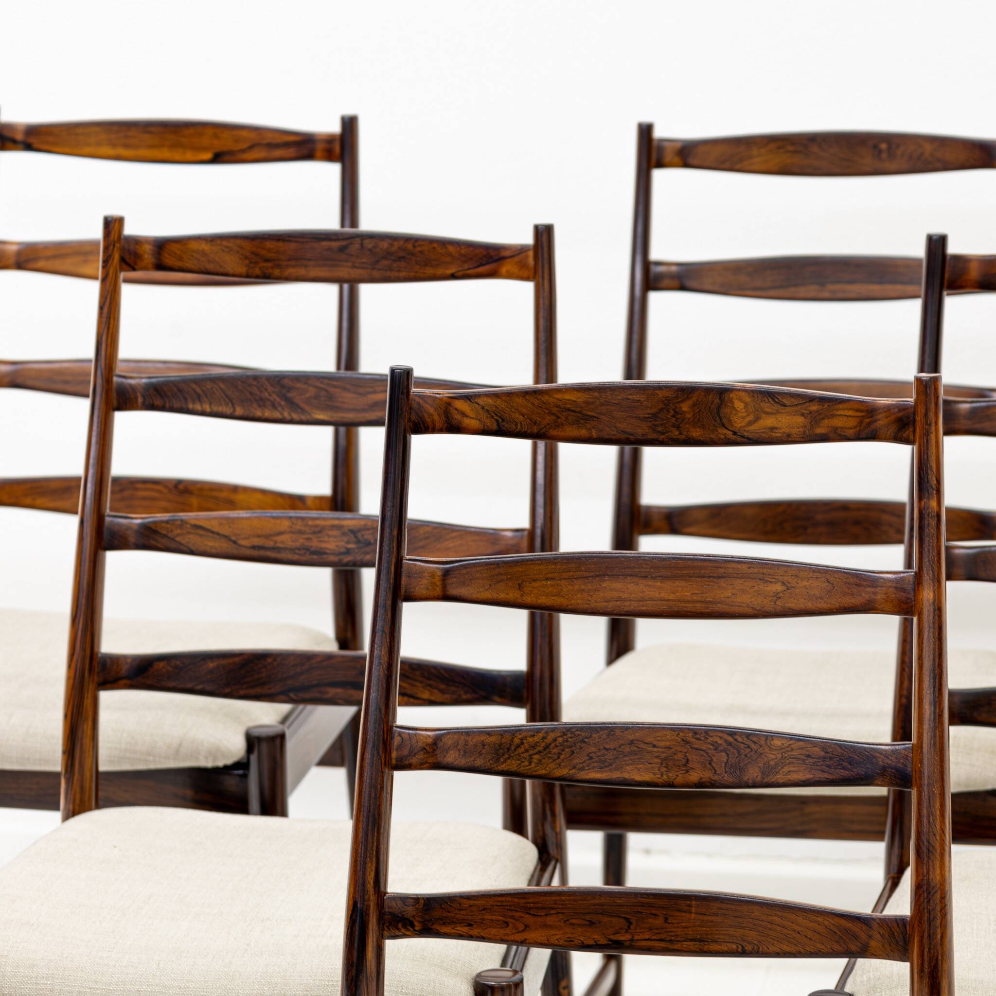 Torbjørn Afdal model 113 rosewood set of chairs