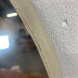 Vintage space age round wall mirror