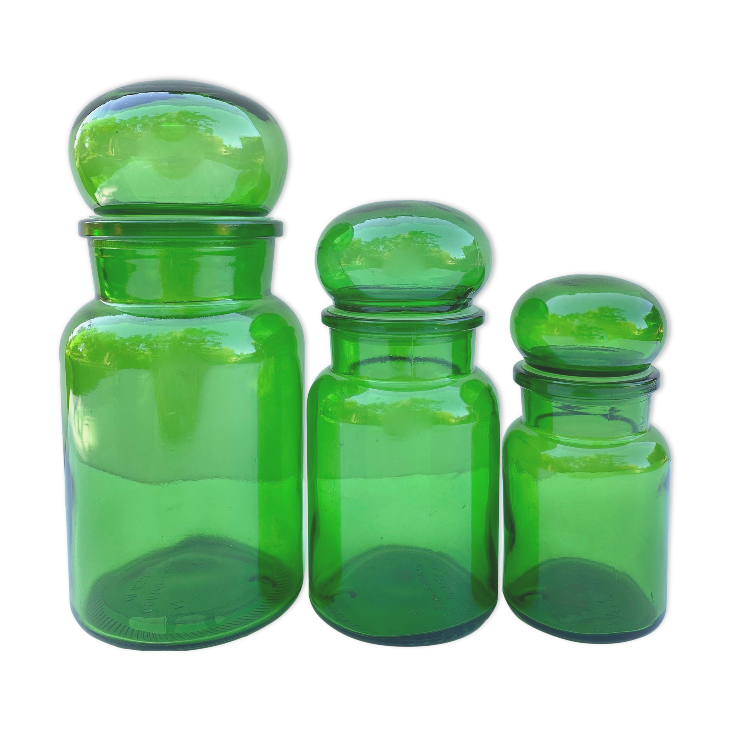 Vintage apothecary pots