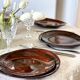 12 assiettes vintage 1970