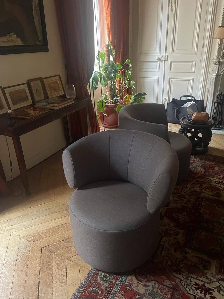 Two armchairs signed Rolf Benz