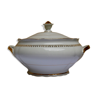 White porcelain soup tureen