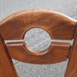 Brutalist mountain chalet decor chairs set of 2