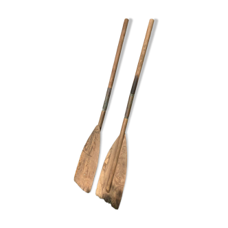Pair of old oars