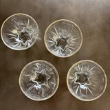 4 vintage champagne glasses