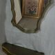 Miroir et console en bois doré