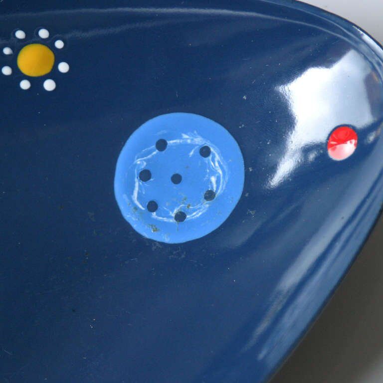 Décor biomorphic enamel tray