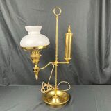 Ancienne lampe Quintet globe opaline XXème