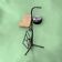 Vintage multifunctional wrought iron magazine rack