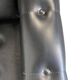 Vintage black armchair / chaise longue with star base