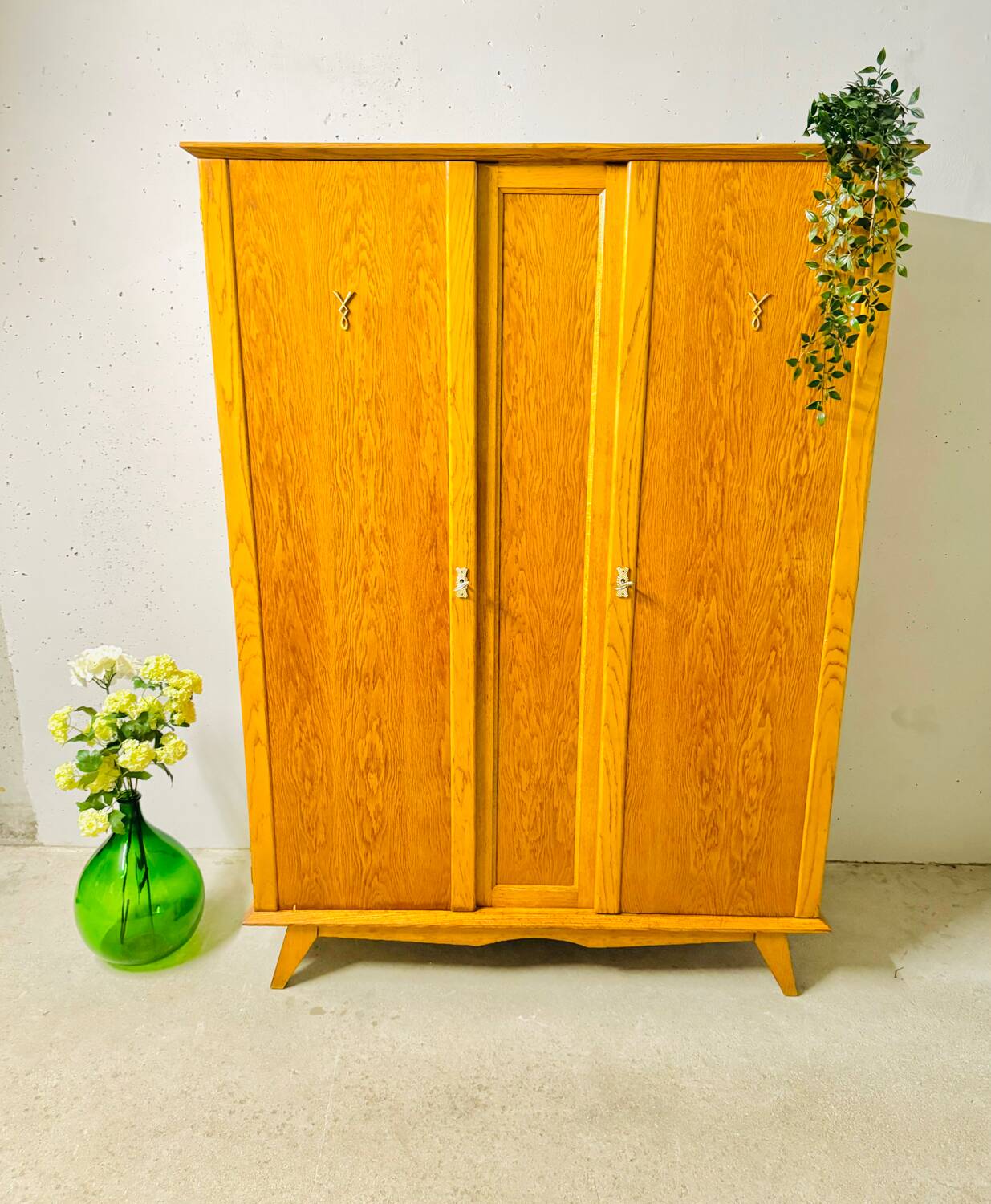Vintage Parisian wardrobe with compass feet from the 60s