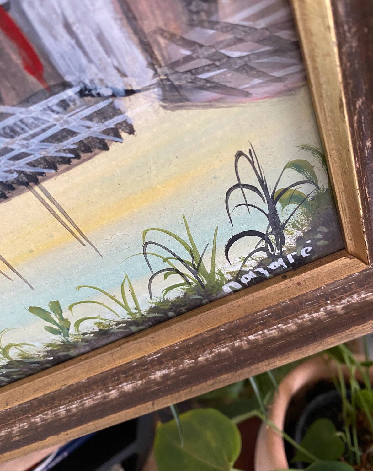 Painting of fishermen's huts