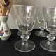 Charles X-style moulded glass walking glasses