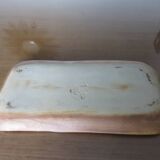 Plat en grès poterie de la colombe Vallauris 1960