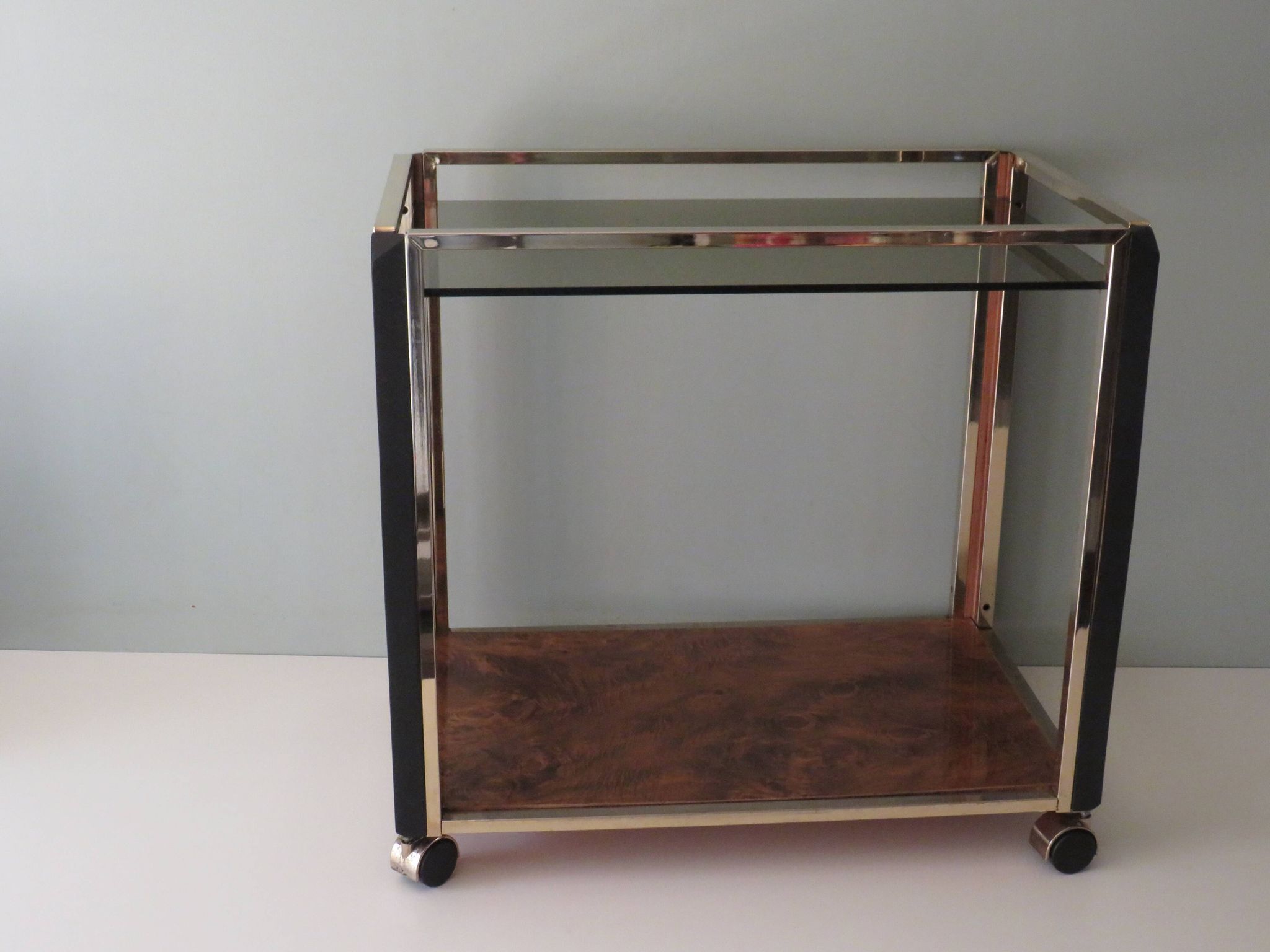 Vintage Italian beverage cart in the style of Romeo Rega, 1970