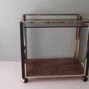 Vintage Italian beverage cart in the style of Romeo Rega, 1970