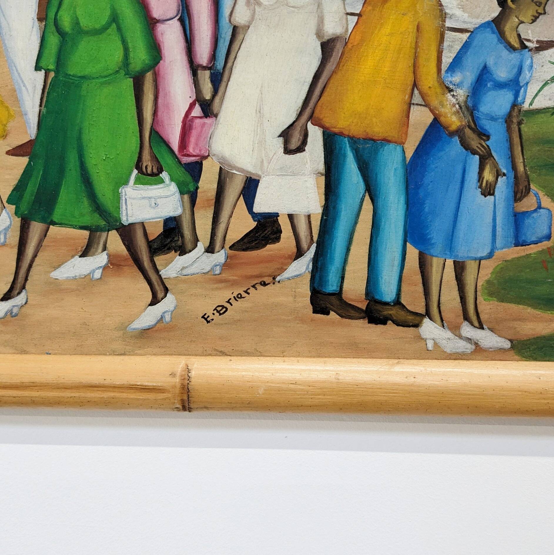 Vintage Naïve art painting