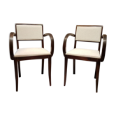 Paire fauteuils bridge années 50