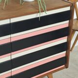 Commode U 453 Rose 8 drawers Jiri Jiroutek for Interior Prague 1962