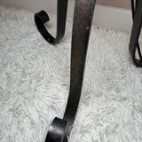 Brutalist wrought iron floor lamp from the 60s